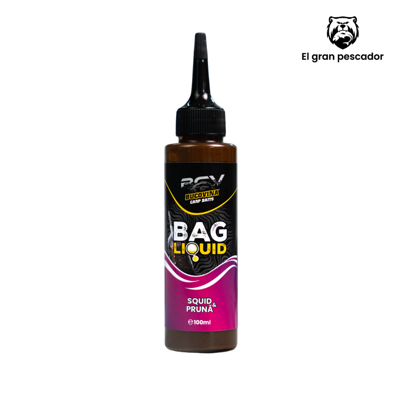 Bucovina Baits Bag Liquid Squid Ciruela 100ml