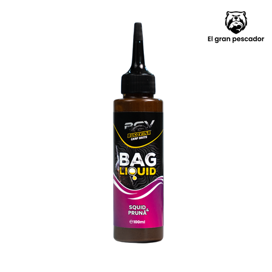 Bucovina Baits Bag Liquid Squid Ciruela 100ml