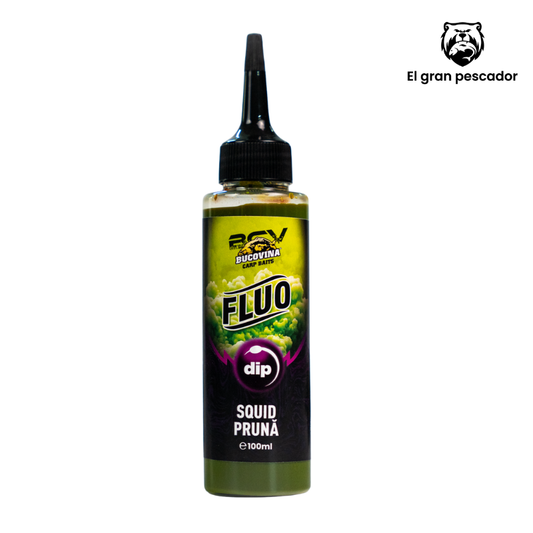 Bucovina Baits Fluo Squid Ciruela 100ml