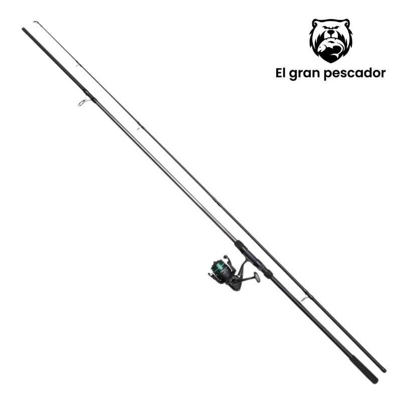 Combo Caña 12 ft 3,60m 3lb 2tramos + Carrete 6000 con hilo DAM