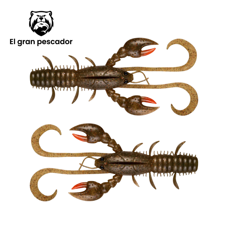 Cangrejo Vinilo Berkley Hollow Craw Sprkle Ayu 7cm 8pcs