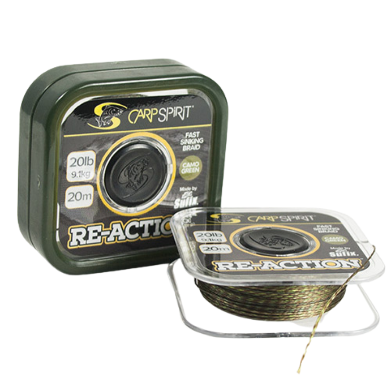Trenzado Carp Spirit Re Action Camo Verde 25lb 20m