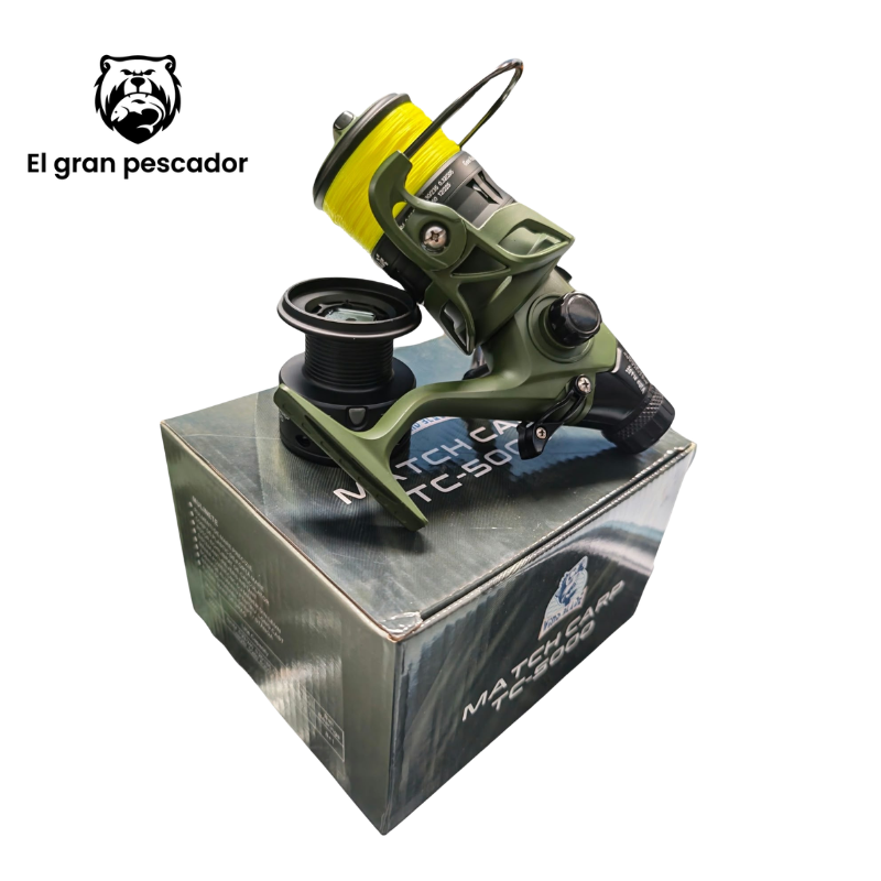 Oferta Carrete con Hilo Wind Blade Carp  TC-5000 + Bobina Adicional
