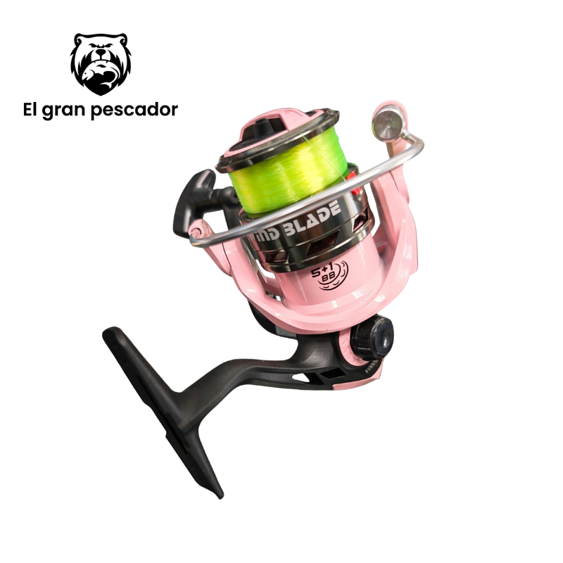 Carrete Spinning Wind Blade BK 3000A Rosa + Hilo