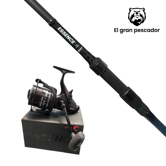Combo Carrete Riot Essece + Caña Riot Essebce 10ft 3m 3,5lb 2 tramos