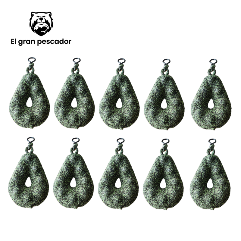 Oferta 10 Plomos Grippa 50gr Verde