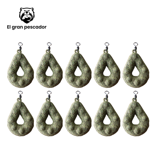 Oferta 10 Plomos Grippa 150gr Verde