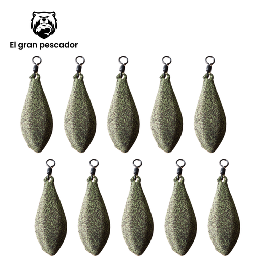 Oferta 10 Plomos Lance 120gr Verde