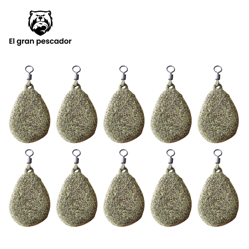 Oferta 10 Plomos Pera 100gr Verde