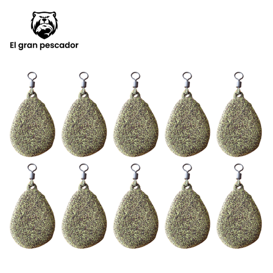 Oferta 10 Plomos Pera 120gr Verde
