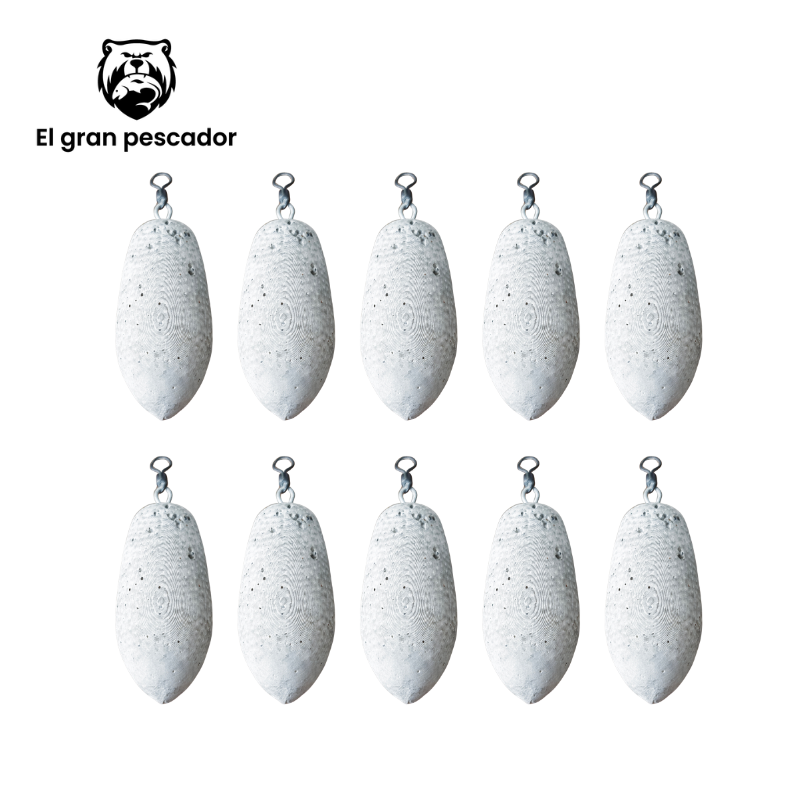 (ECO SIN PLOMO) Oferta Pesos Lance Emerillon 100gr 10 Unidades