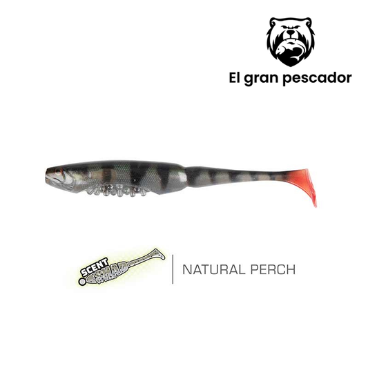 Vinilos Fox Rage Scent Shad Natural Perch 13cm