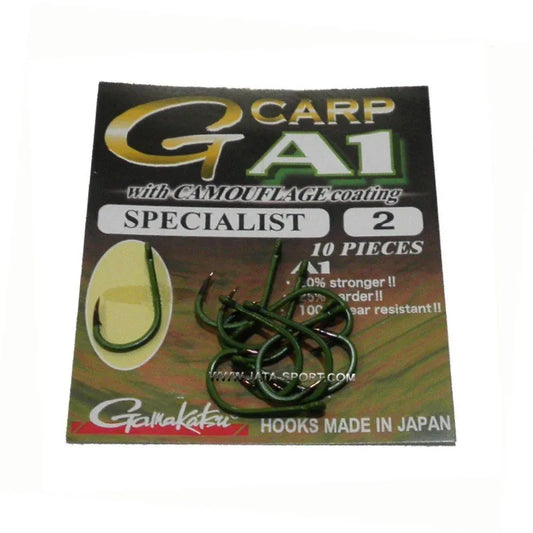 Anzuelo Gamakatsu Specialist A1 Camoflaje Verde Size 4