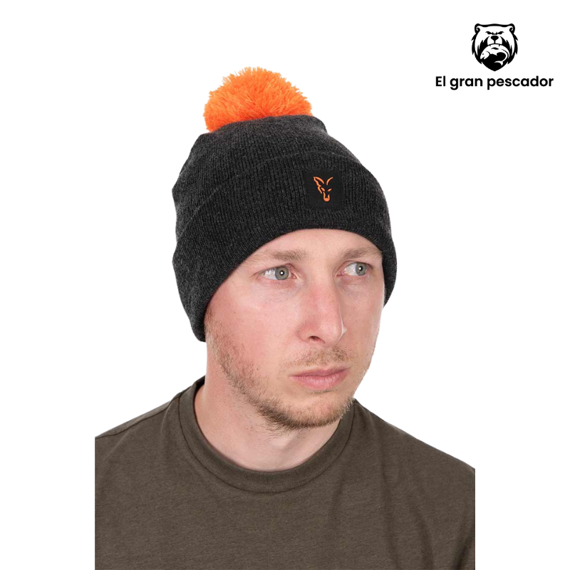 Gorro Fox Negro Naranja