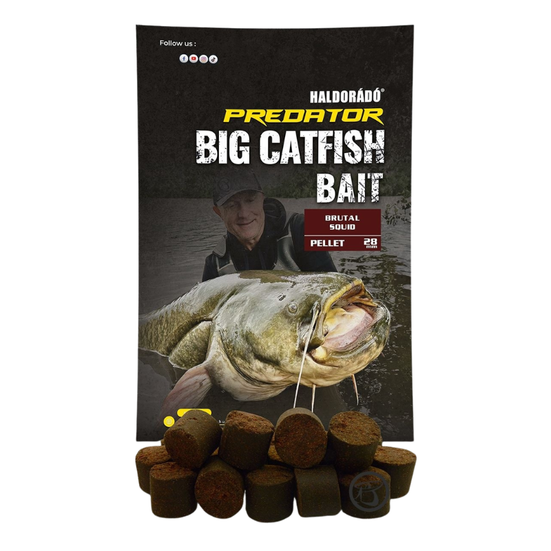 Haldorado Catfish Bait Pellet Brutal Squid 28mm 5kg