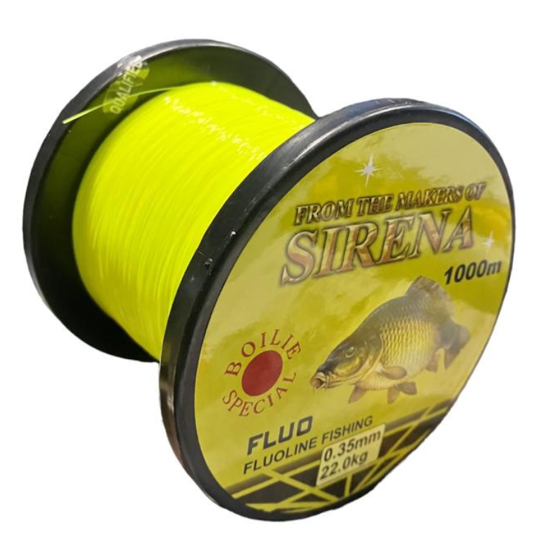 Hilo Sirena Amarillo Fluo 1000m 0,35mm 22kg