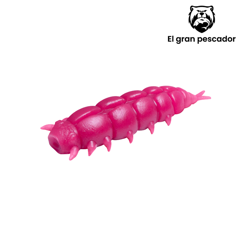 Larva Queso Rosa 3cm 15pcs