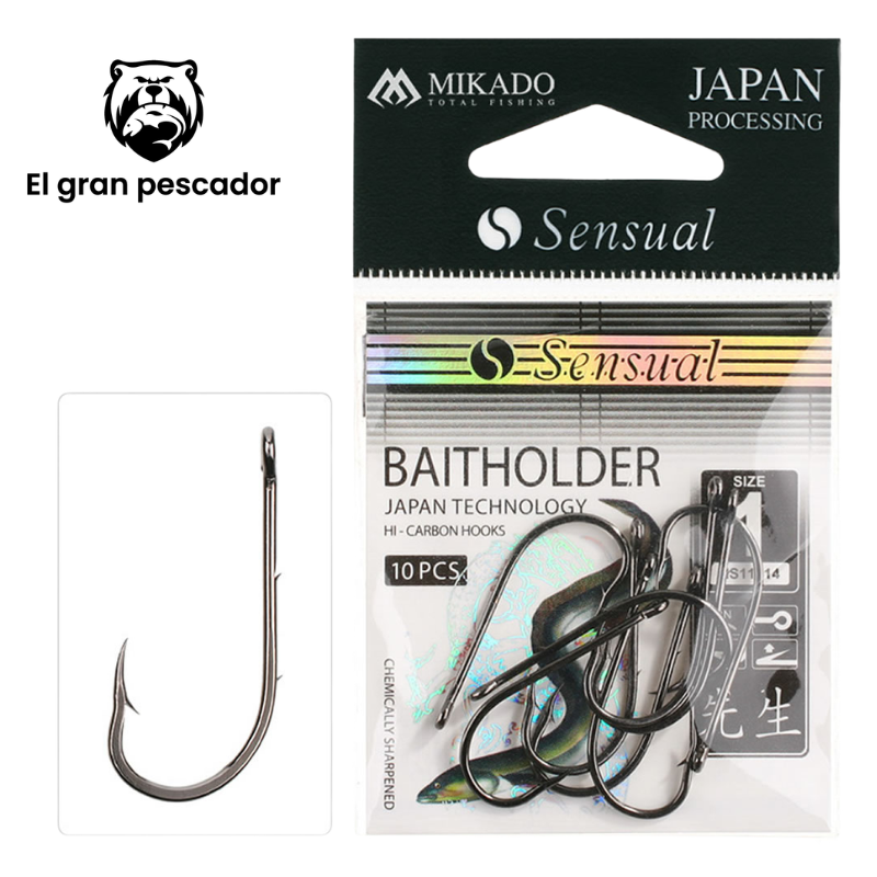 Anzuelos Mikado Baitholder 1 10pcs