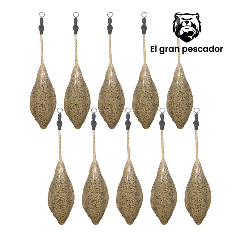 Oferta 10 Plomos Surfcasting Casting Alas 120g Arena