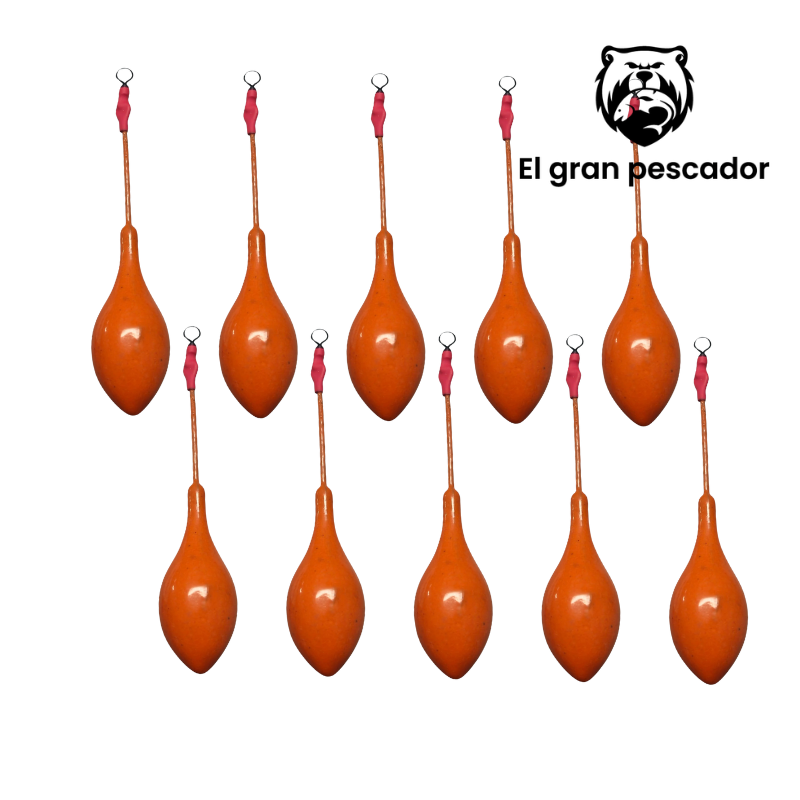 Oferta 10 Plomos Surfcasting Portugues 120g Naranja