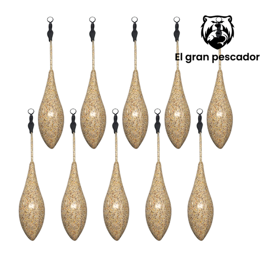 Oferta 10 Plomos Surfcasting Portugues Competicion 120g Arena