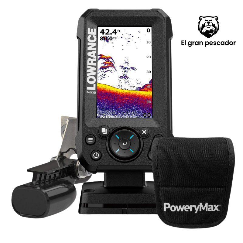 Pack Sonda Lowrance Eagle 4x + Bateria PoweryMax Ready
