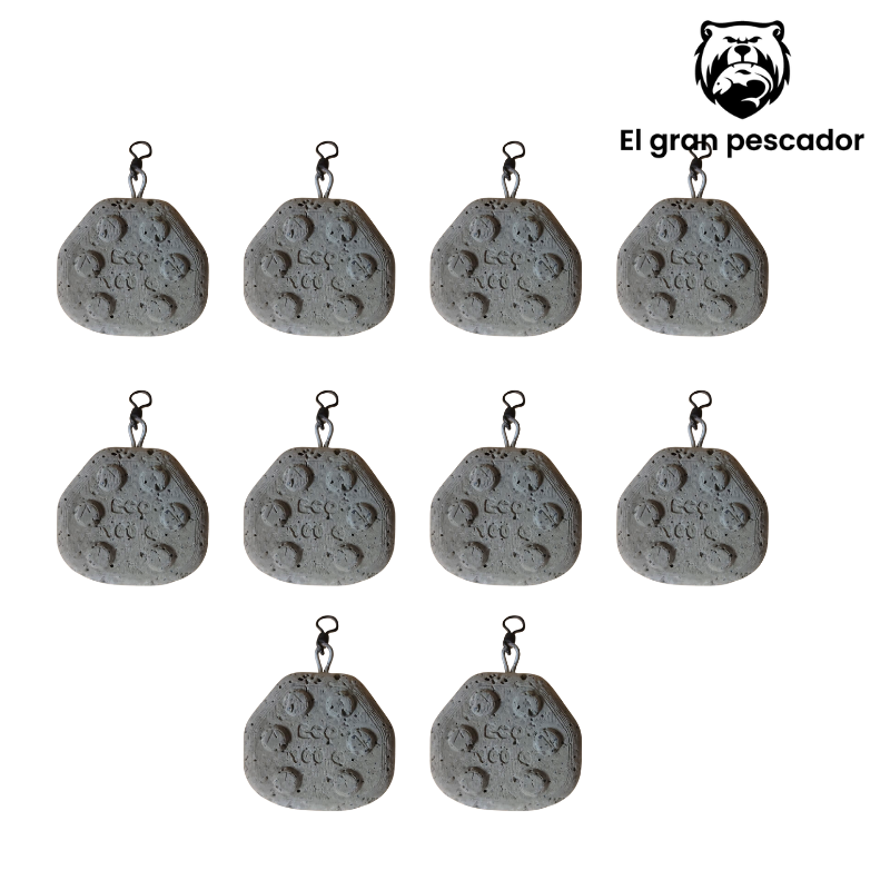 (ECO SIN PLOMO) Oferta Pesos Gripa Emerillon 80gr 10 Unidades