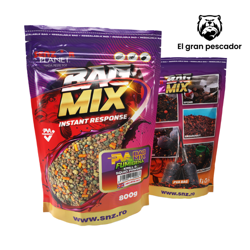 Senzor Planet PVA Bag Mix Flumino Krill Squid Powder