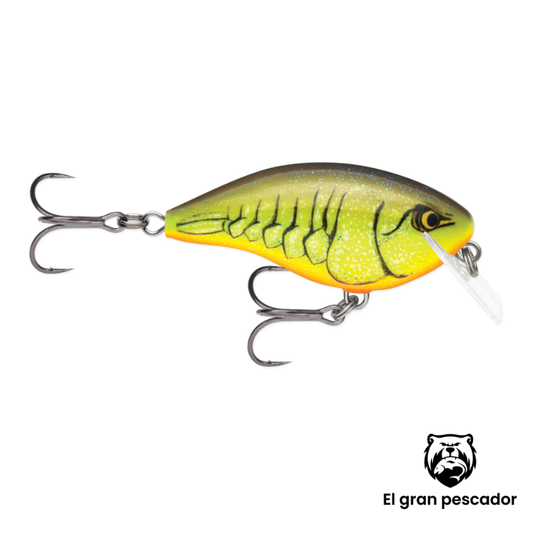 Crankbait Rapala Big Rocco 6 17g Cangrejo Amarillo