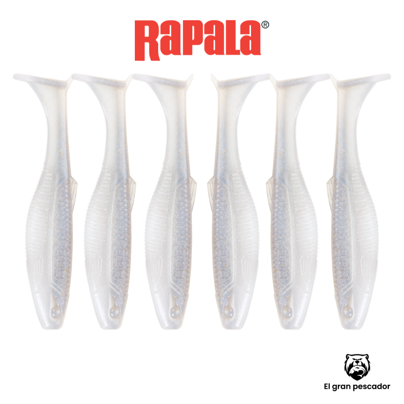 Vinilos Rapala CrushCity Albino Shad 4´´ 10cm 6unidades