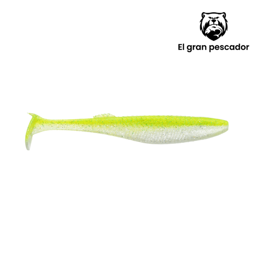 Vinilos Rapala CrushCity The Kickman Chart White Flash UV 12,5cm 5`` 5pcs