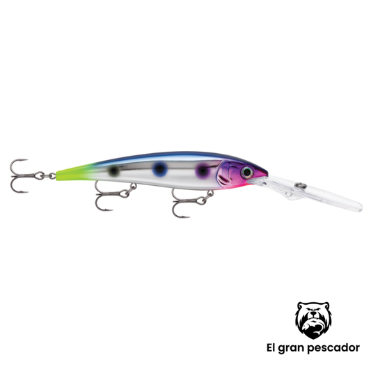 Rapala Gold Minner Plateado Punto Negro 12cm