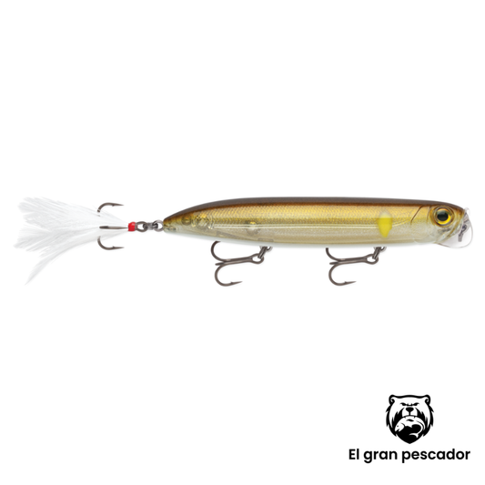 Señuelo Superficie Rapala Jowler 127 26g Marron Punto Amarillo
