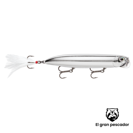 Señuelo Superficie Rapala Jowler 127 26g Plateado