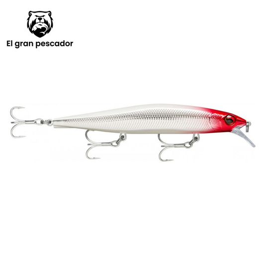 Rapala Mavrik 110 Agua Salada Blanco Cabeza Roja