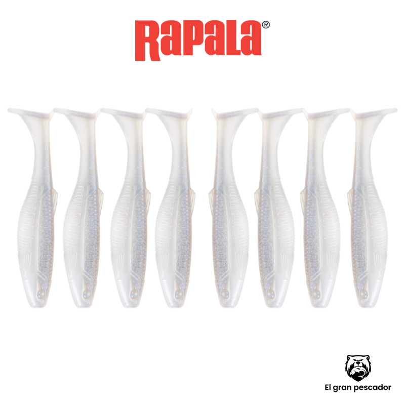 Vinilos Rapala CrushCity Albino Shad 3´´ 7,5cm 8unidades