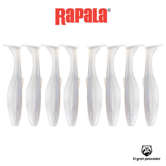 Vinilos Rapala CrushCity Albino Shad 3´´ 7,5cm 8unidades