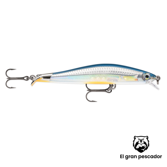 Jerkbait Rapala Ripstop 9cm Espalda Azul