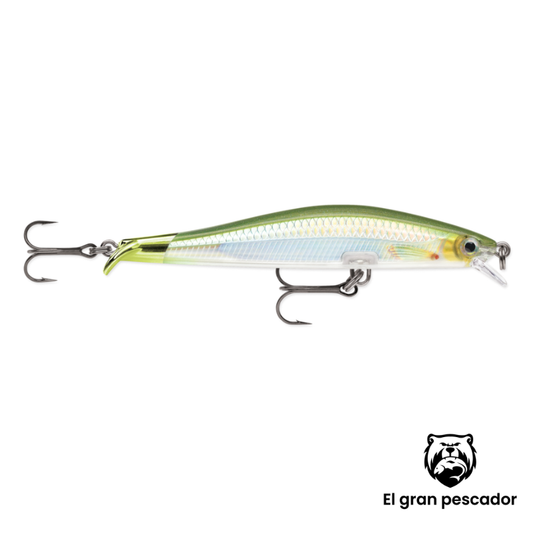 Jerkbait Rapala Ripstop 9cm Espalda Verde