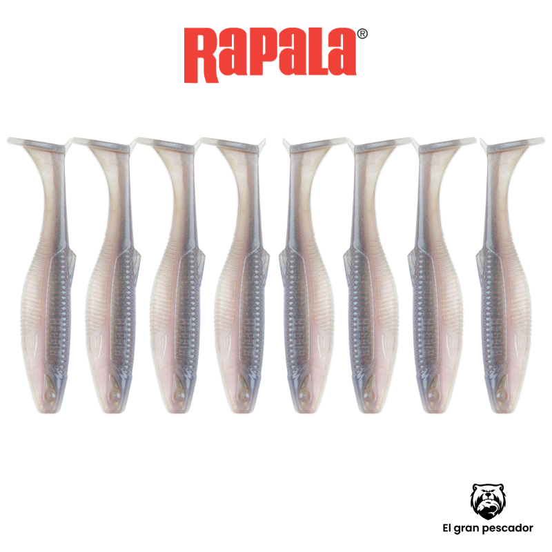 Vinilos Rapala CrushCity Pro Blue Red Pearl 3´´ 7,5cm 8unidades