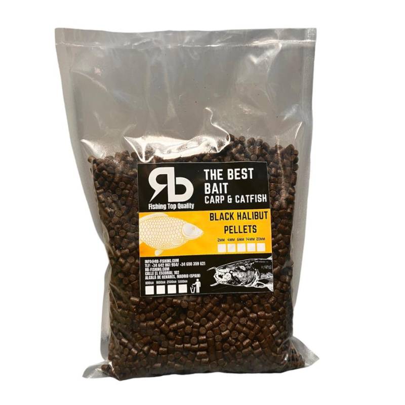 RB Baits Pellet Black Halibut 4mm
