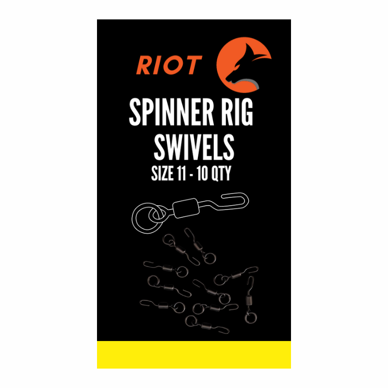 Riot Spinner Rig Swivels Size 11 10uds
