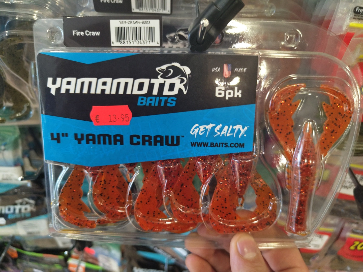 Vinilos Yamamoto Baits 4´´ Yama Craw Fire Craw