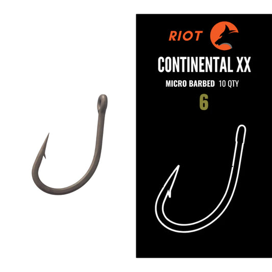 Riot Continental Micro Barbed Size 2 10uds