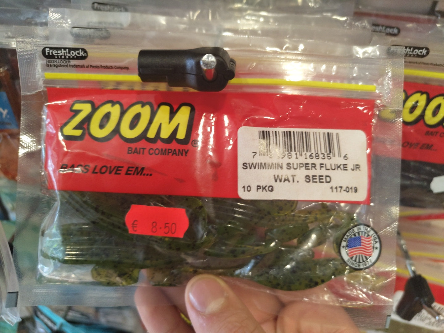 Vinilos Zoom Swimmin Super Fluke JR Watermelon Seed