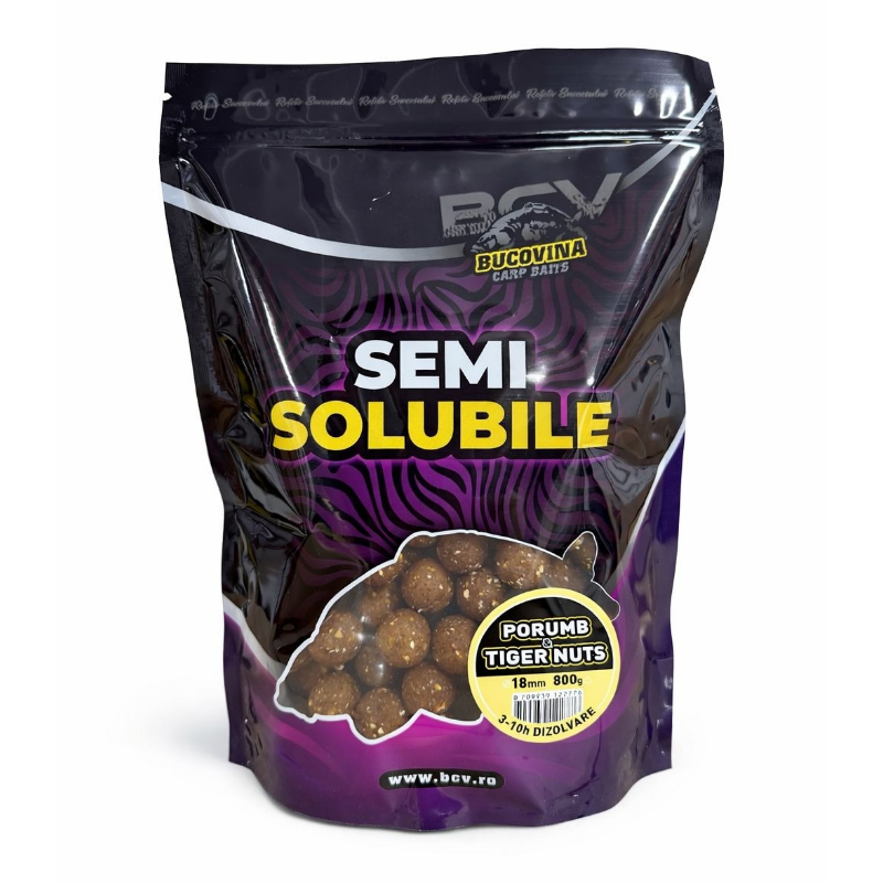 Bucovina Baits Boilies Semi Soluble Maiz Chufa 18mm