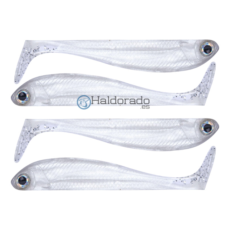 Vinilos Roshi Fishing R-Shad 100mm 9gr Pearl White