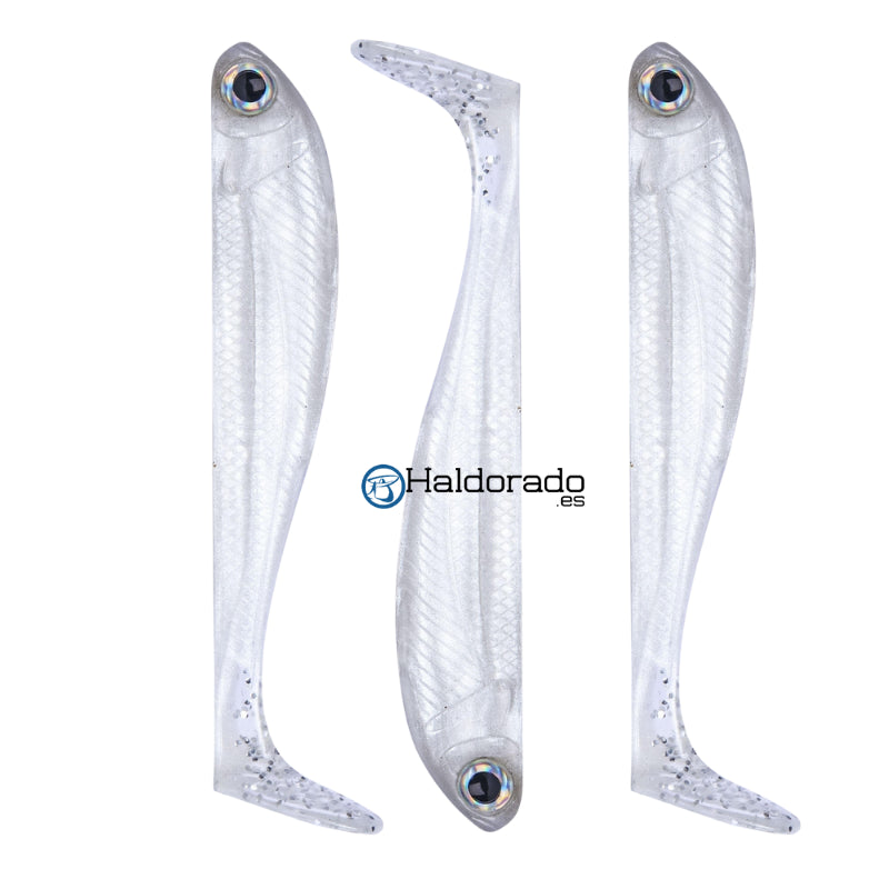 Vinilos Roshi Fishing R-Shad 130mm 12gr White Pearl