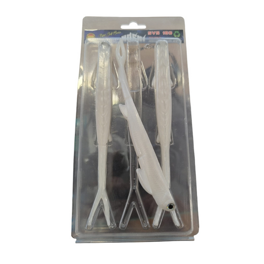 Vinilos Roshi Fishing SVS 180mm 18gr Pearl White