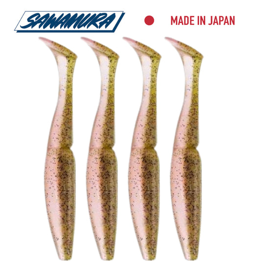 Vinilo Sawamura One Up Shad 6″ 061 Rainbow Trout 4uds